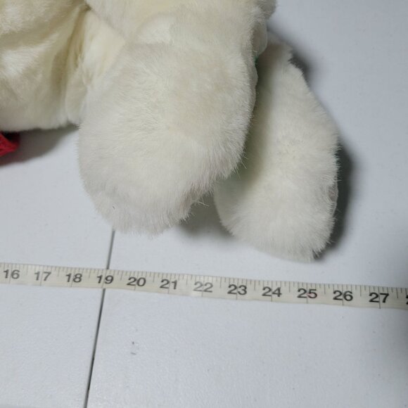 Vintage 90s Christmas Red Nosed Reindeer 25 in Plush Argyle Sweater Holiday Toy - Picture 10 of 10